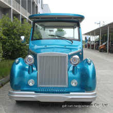 Blue 12 Seats Electric Classic Car Sightseeing Car